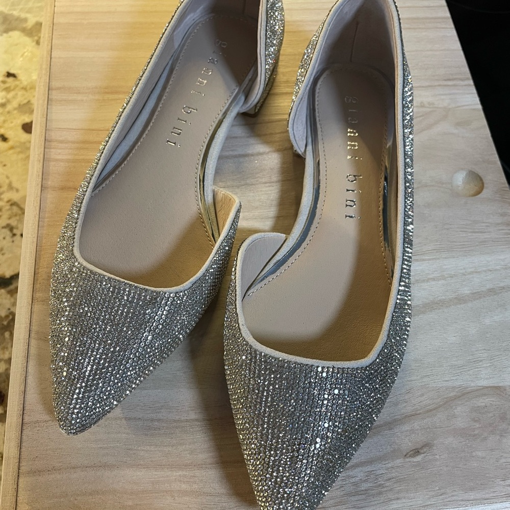 Gianni Bini Half D’orsey Rhinestone Flats -BRAND NEW